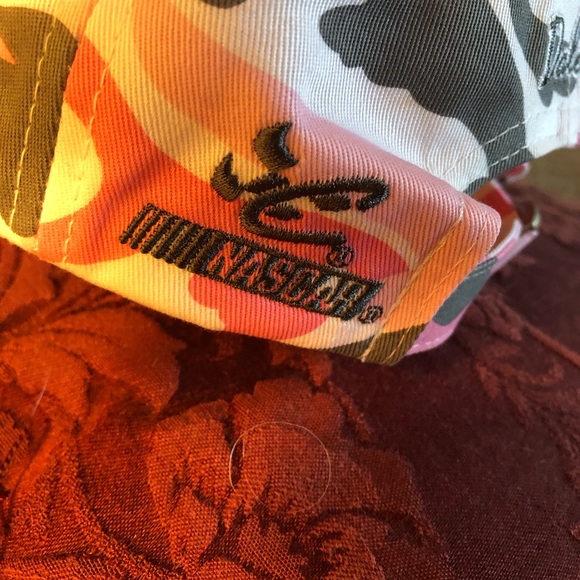Ladies #8 Dale Jr. Budweiser Camo strap back hat. - Picture 2 of 7